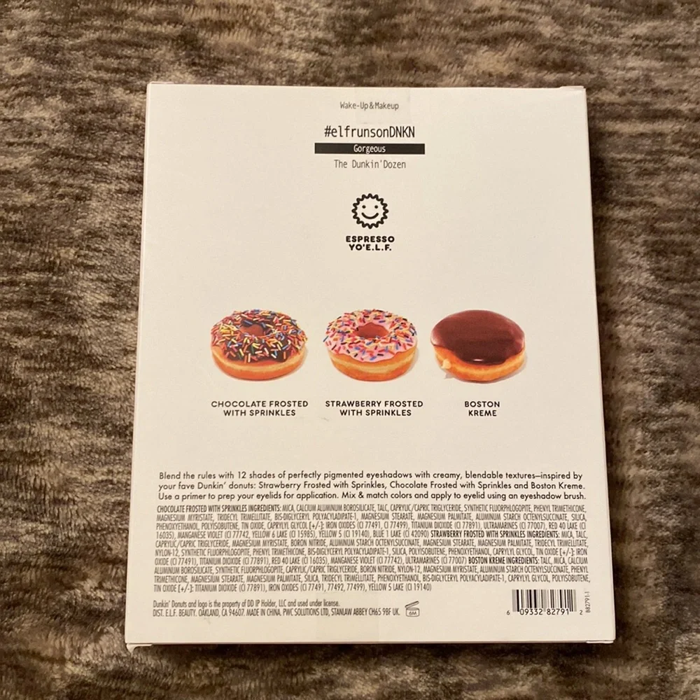 Elf Dunkin Donuts The Dunkin’ Dozen Eyeshadow‎ Set